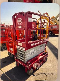 2018 MEC Micro 19 Electric Scissor Lift – 19 FT