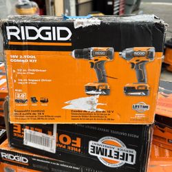 Ridgid 18v 2 Tool Combo Kit 
