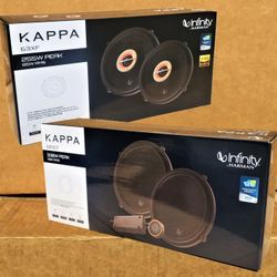 Infinity Kappa Series 63XF 6.5" 2-Ways Coaxials & 603CF Component Speaker System 585 Watts Package 🚨 Payment Options Available 🚨 No Credit Needed 🚨
