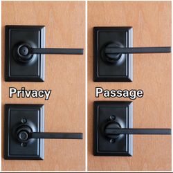 Schlage matte black interior door locks