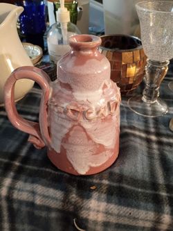 Handmade Ceramic Pottery Jug with Handle