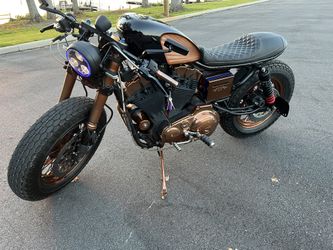 Custom Motorcycle 1 of 1 Harley Bobber Cafe Racer