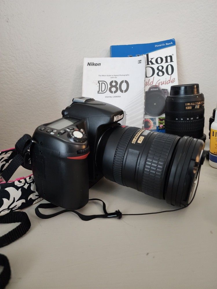 NIKON D80 DSLR CAMERA + LENS & MORE!