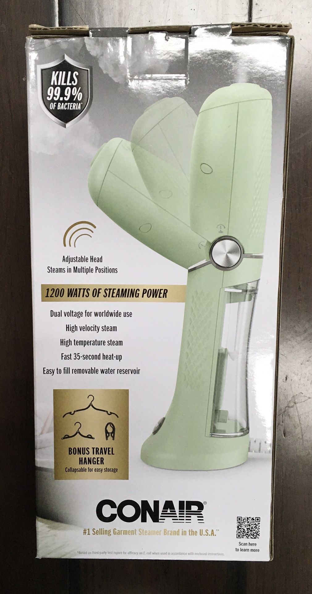 Power Steam — Worldwide Travel Garment Steamer with Dual Voltage