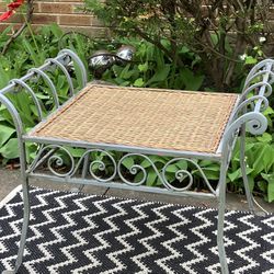 Small Wrought Iron Bench 