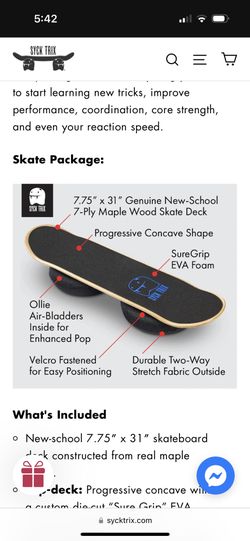 Syck Trix Practice Skateboard 