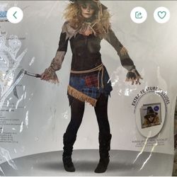 Scarecrow Women Halloween Costume Like New Size XS