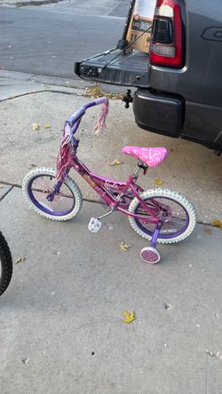Barbie Kids Bike with Training Wheels