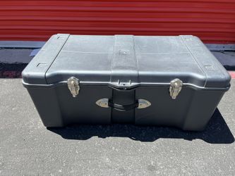 CONTICO Black Tool Box Storage Trunk Storage Locker Container
