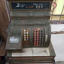 Early 1900s Cash Register Brass Cool Needs To Be Restored