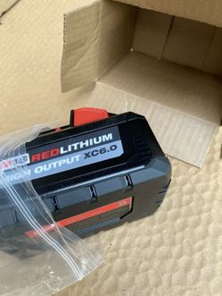 Milwaukee M18 HIGH OUTPUT Battery  6.0.  Brand NEW .  NUEVO