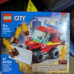New! Lego 87 PCs City Fire Hazard TRUCK Lego set