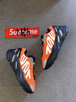 Adidas Yeezy 700 Orange Size 5 Nike Off White Supreme