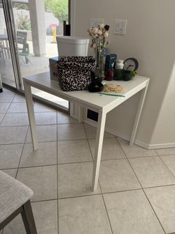 White square IKEA Table