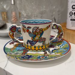  Tiffany & Co. “Fantasy” Gene Moore 1997 cup + saucer