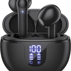 Wireless Earbuds, Bluetooth Headphones in-Ear, USB-C Fast Charge, Clear Sound, Built-in HD Mic, Touch Control, 48H Playtime, IPX8 Waterproof for Sport