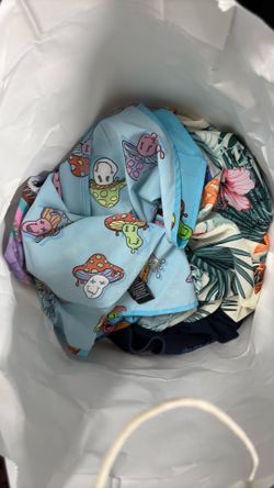 Bag of large shirts used