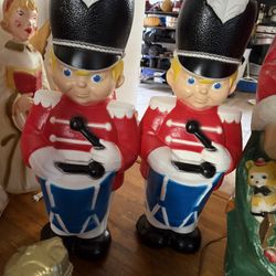 Drummer Boys Vintage Blow Molds 