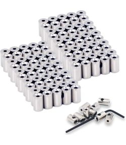EuTengHao 100 Pieces Pin Locks Pin Backs (9mmx5.5mm, Silver)