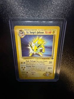 Lt. Surge's Jolteon MP 28/132 Gym Challenge 1999 Pokemon Card #105