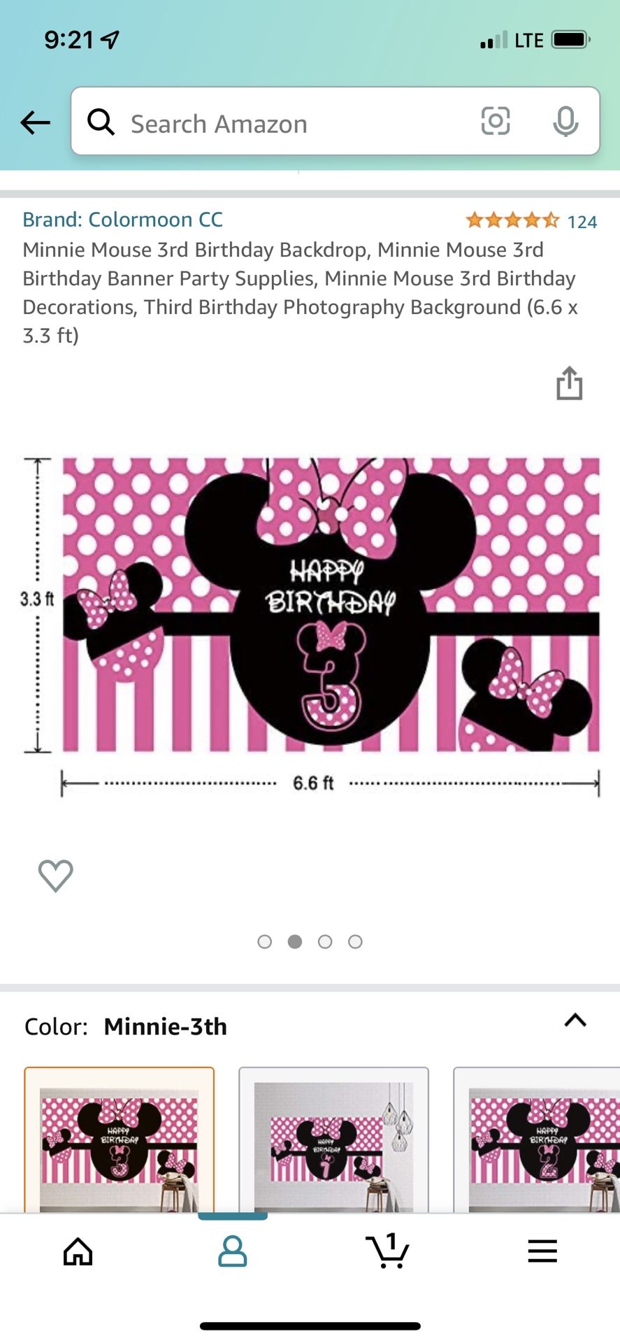 Minnie 3rd Birthday Party Supplies