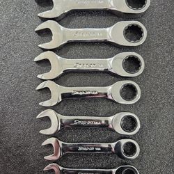 Snap On SAE Stubby Wrench Set. 