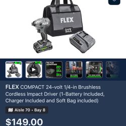 $125-Flex 24 Volt Impact Drill