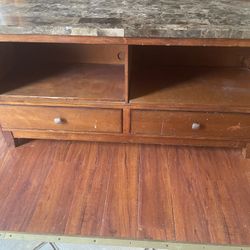 Faux Marble Top Dining and Buffet