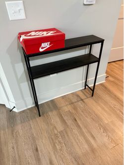 Black Wood-Grain Console/Bench Table – $25