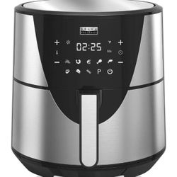 Bella Pro Series 8qt Touchscreen Digital Air Fryer, Stainless Steel