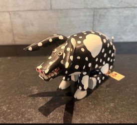 Wooden Folk Art Pig