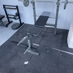 bench press and mats need gone asap 