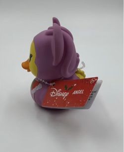 Disney Angel Christmas Rubber Duck Approx 3" Tall