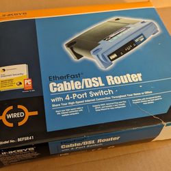 4 Port Cable Dsl Router Switch Lynksys