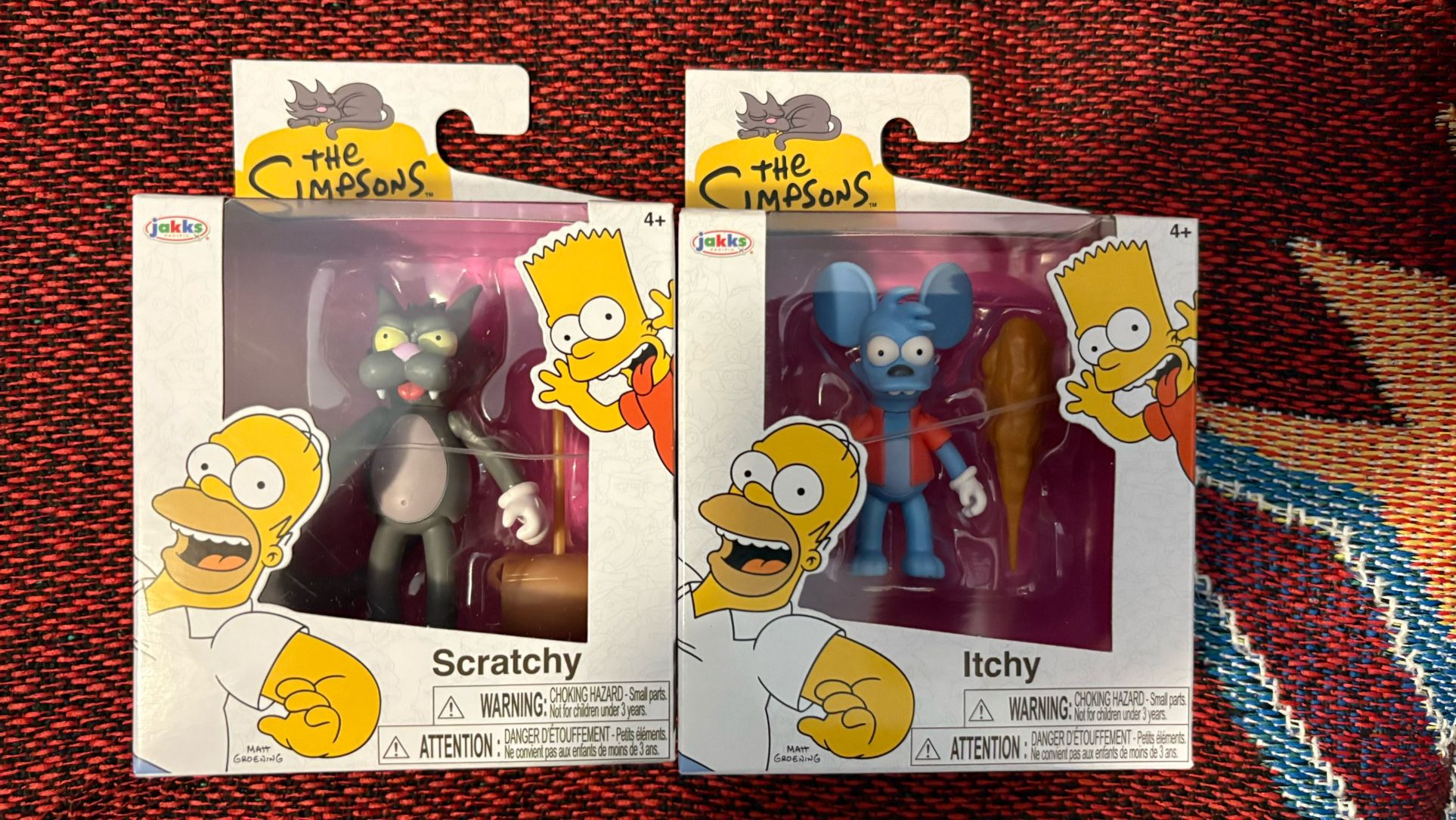 Jakks Pacific The Simpson 2.5” Itchy and Scratchy