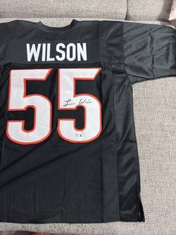 Logan Wilson Autographed Custom Jersey - Beckett Coa - Cincinnati Bengals
