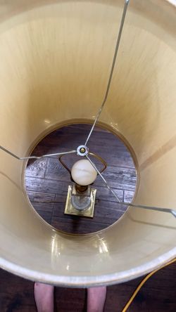 Gold colored lamp