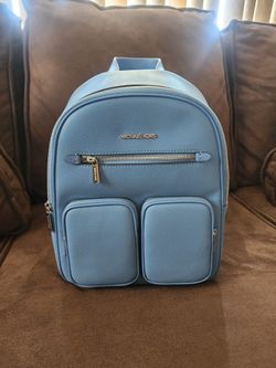 MICHAEL KORS WOMENS MEDIUM ZIP POCKET BACKPACK SOUTH PACIFIC