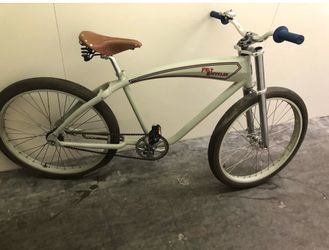 Felt gas tank cruiser bike chopper fork brooks saddle