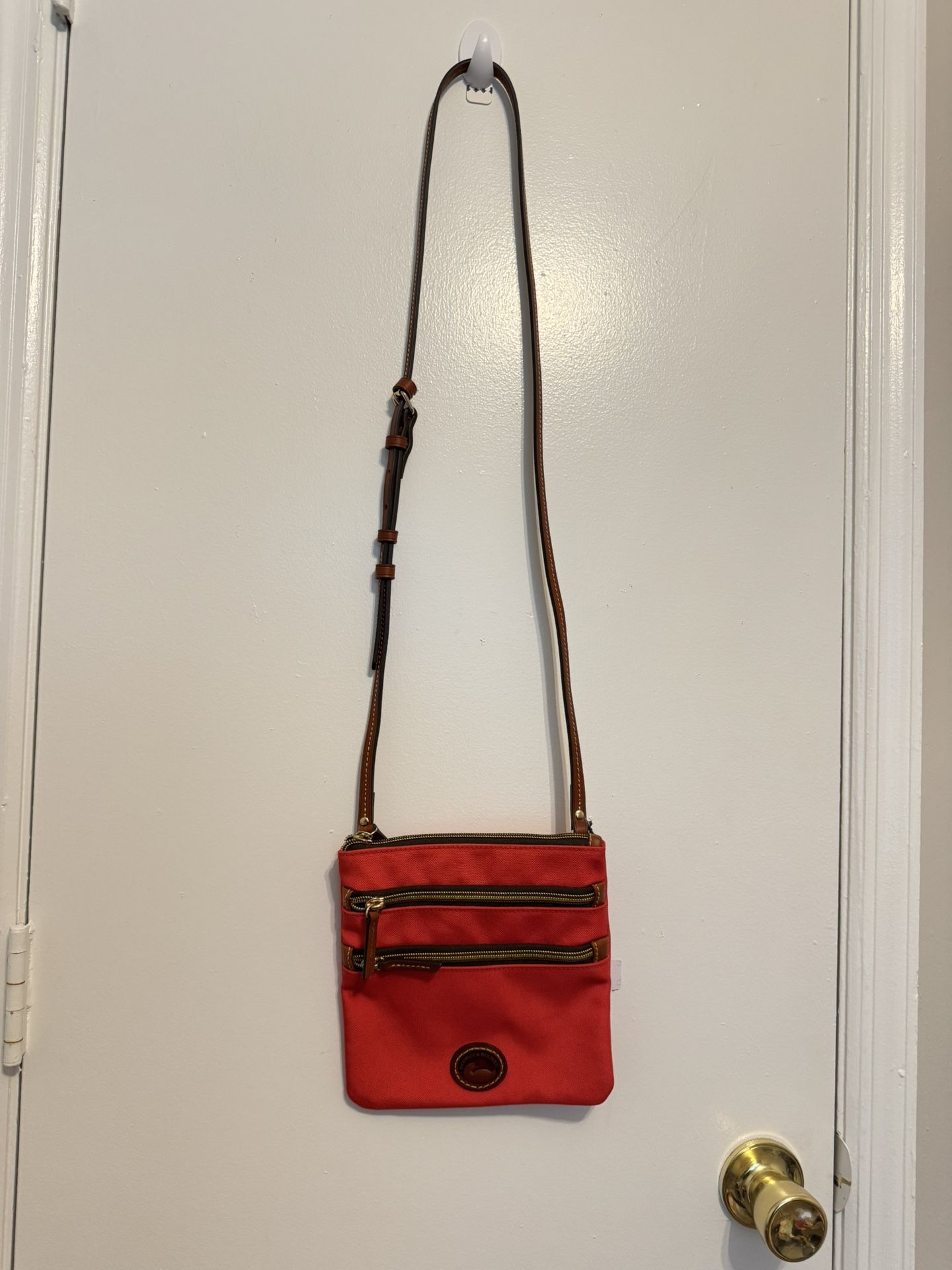 Dooney & Bourke Women's Crossbody Red Triple Zip Bag