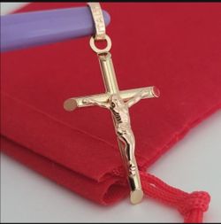 ❤️14k Small Solid Yellow Gold Crucifix Pendant!/ Dije de Oro con 1 Crucifijo! 👌🎁Post Tags: Dije de Oro, Anillo de Oro