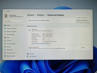 Dual HP Z23n G2 1JS06A8#ABA  23" 16:9 IPS Monitor 