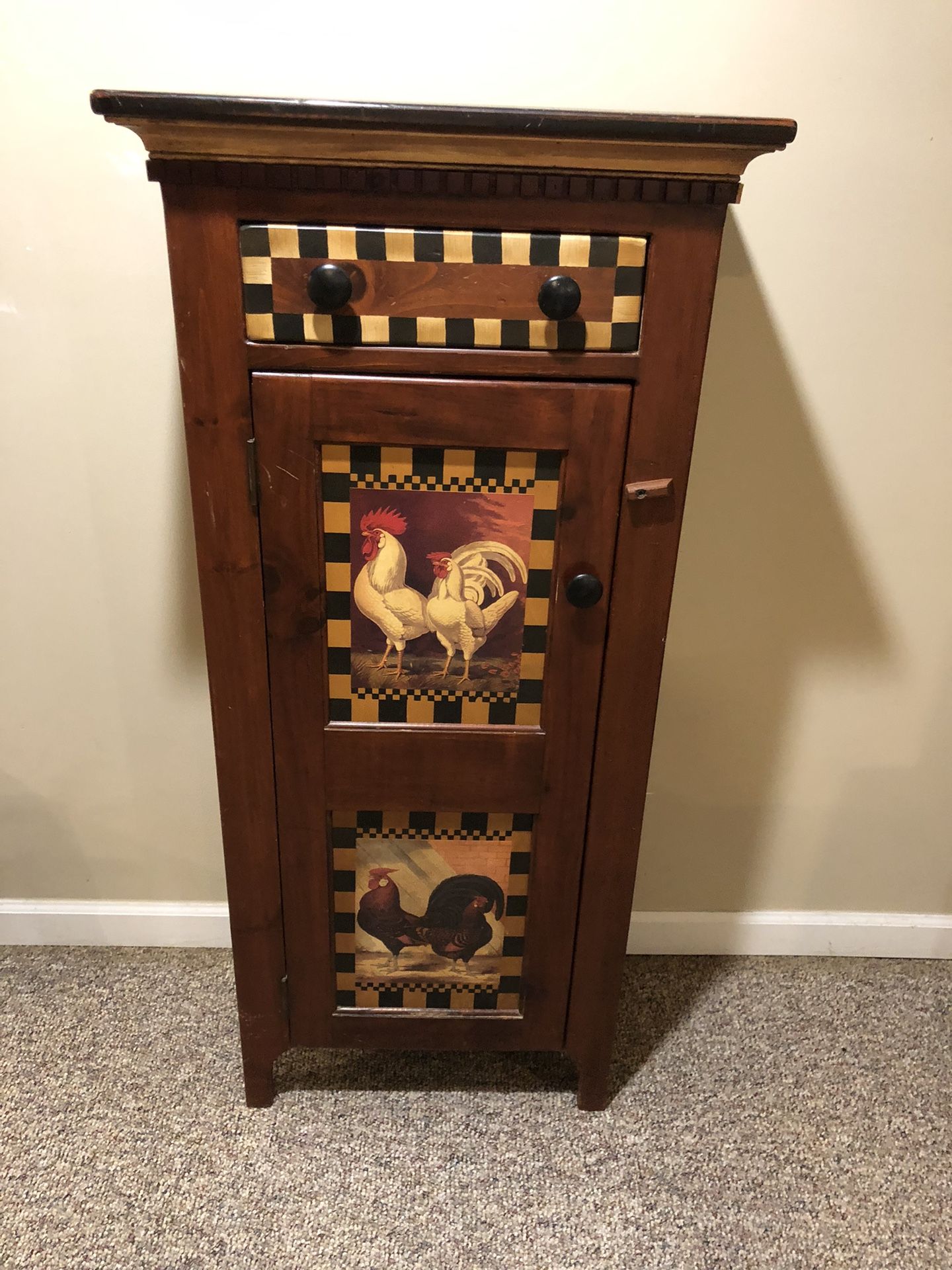 Rooster Cabinet Shelf Furniture
