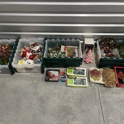 Vintage Lot Of Christmas Decorations