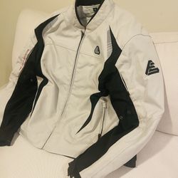 Men’s Fieldsheer Motorcycle Performance Armor Protection Cream/Black Jacket XL