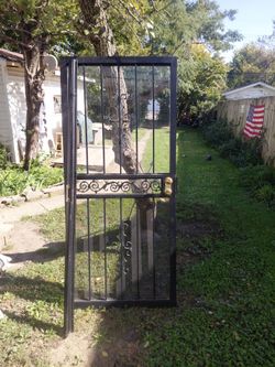 36" steel security door