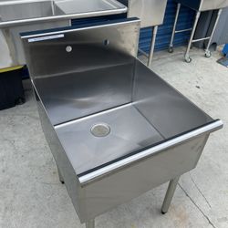Stainless Steel Sink 24” X 24” Tub
