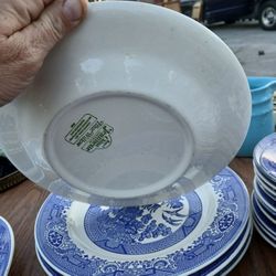 Royal China Blue Willow  Dishes. 