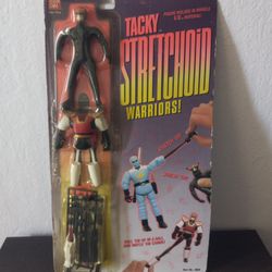 Vntg 1988 Bandai Tacky Stretchoid Warriors Action Figure No.4000 NIB 