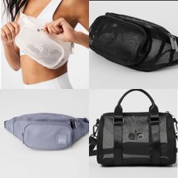 ALO Mesh  Black And White & Gray Bags All Bnew